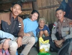 Aksi Sosial Kemanusiaan: Bripka Heri Tena Bersama Wartawan TVRI NTT Serahkan Bantuan Lansia di Manggarai