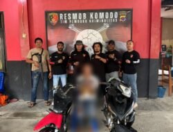 Tim Resmob Komodo Ringkus Residivis Curanmor dan Pencurian HP, Sebulan Keluar Lapas Kembali Beraksi di Manggarai Barat