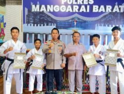 Kapolres Manggarai Barat Apresiasi Atlet Muda Berprestasi, Serahkan Ijazah DAN I Inkanas dan Dukung ke Kejurnas Piala Kapolri 2026