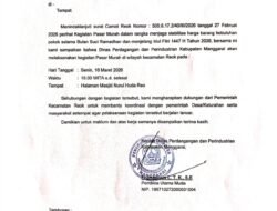 Dinas Perindustrian dan Perdagangan Kabupaten Manggarai Gelar Bazar Murah Jelang Ramadhan di Reok