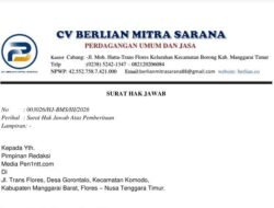 Bantah Tuduhan LPPDM, CV Berlian Mitra Sarana Sampaikan Hak Jawab Resmi