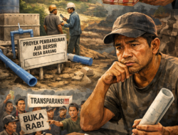 Proyek Air Minum Nundang, Desa Barang Terancam Gagal, Kepala Tukang Akui Tak Pernah Melihat RAB