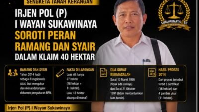 Irjen Pol (P) I Wayan Sukawinaya Bahas Peran Ramang dan Syair dalam Proses Awal Sengketa Tanah