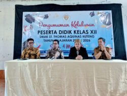 Cetak Generasi Berkarakter Unggul, SMAK St. Thomas Aquinas Ruteng Berlakukan Pembebasan Biaya Pendidikan