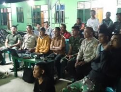 Nobar Piala Dunia di Koramil Sambi Rampas Disambut Antusias Warga