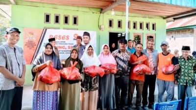 Reses di Manggarai Timur, Anggota DPRD NTT Rusding Salurkan Ratusan Sembako dan Bantuan Rumah Ibadah