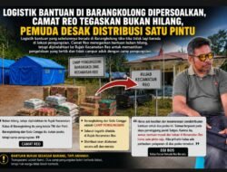 Logistik Bantuan di Barangkolong Dipersoalkan, Camat Reo Tegaskan Bukan Hilang, Pemuda Desak Distribusi Satu Pintu
