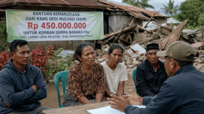 Penyaluran Bantuan KDM Rp450 Juta di Bangka Pau Disorot Warga, Transparansi Data Dipertanyakan
