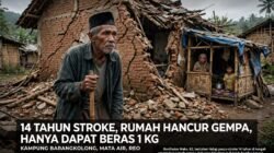 Rumah Hancur Diterjang Gempa, Lansia Penderita Stroke 14 Tahun di Reok Bertahan di Gubuk Darurat