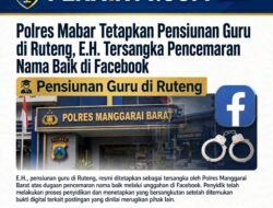 Pensiunan Guru Asal Ruteng Ditetapkan Tersangka Kasus Dugaan Pencemaran Nama Baik di Facebook